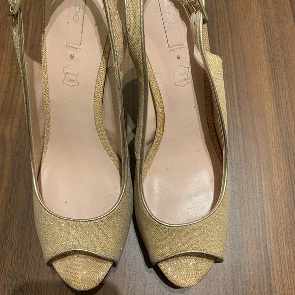 Aldo platform peep toes - slightly used condition - size 38 - UK 5 - Picture 2 of 8